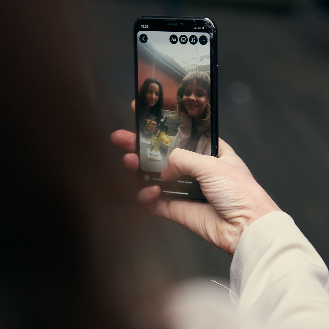 Selfie of two girls